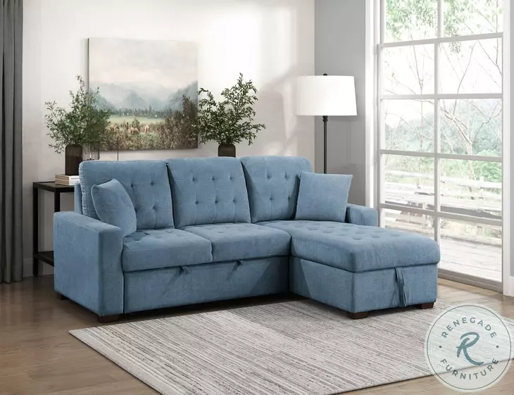 Waitsfield Blue 2 Piece RAF Sectional