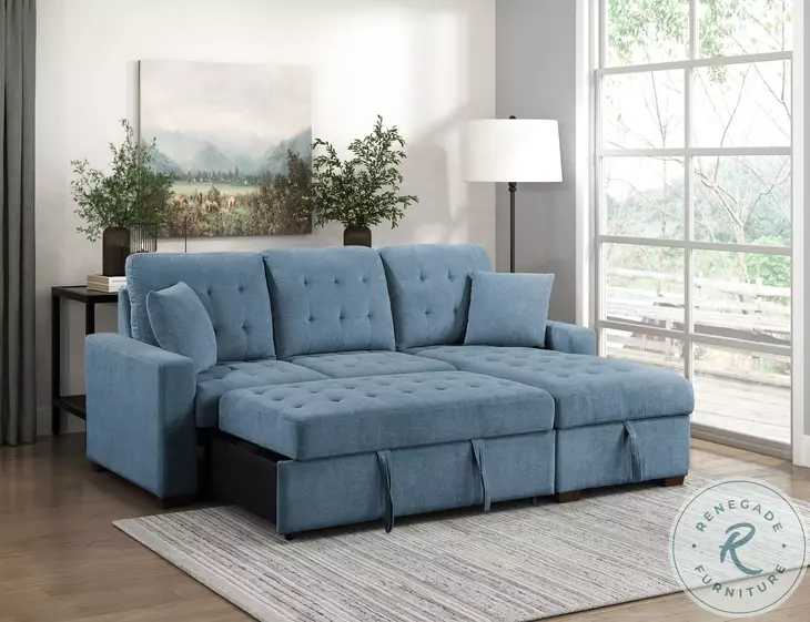 Waitsfield Blue 2 Piece RAF Sectional