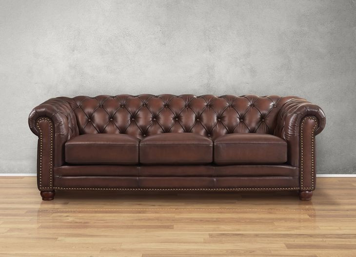 Alwick Caramel Leather Living Room Set