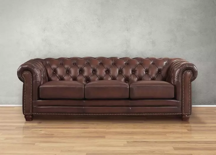 Alwick Caramel Leather Living Room Set