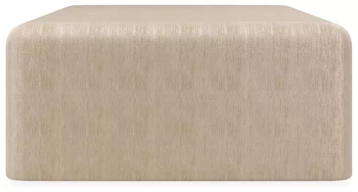 Bridge The Gap Oatmeal Upholstered Rectangular Cocktail Table