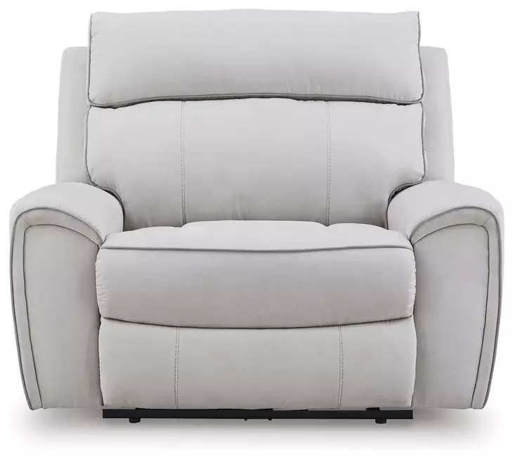 Grafton Pike Pearl and Ash Zero Gravity Power Recliner with USB Charging