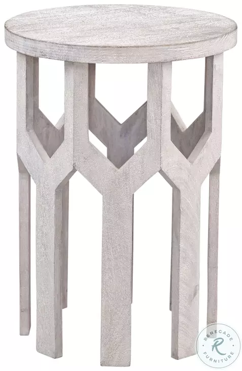 Lloyd White Wash Accent Table