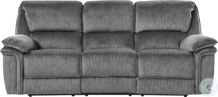 Muirfield Gray Double 89" Reclining Sofa