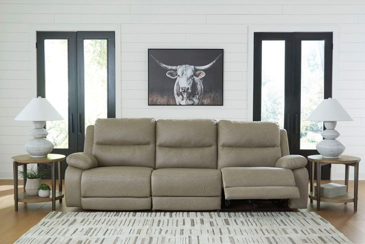 Bearmonte Pebble 3 Piece Modular Power Reclining Sectional with USB Charging