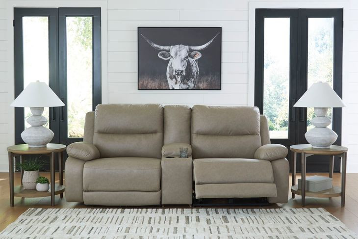 Bearmonte Pebble 3 Piece Modular Power Reclining Sectional with Console and USB Charging