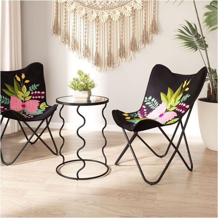 Bastia Black Side Table