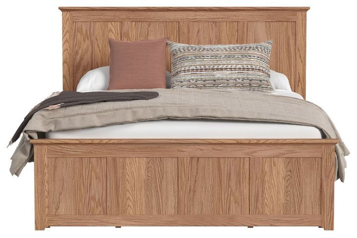 Oak Park Taupe King Storage Panel Bed with 9 Drawers