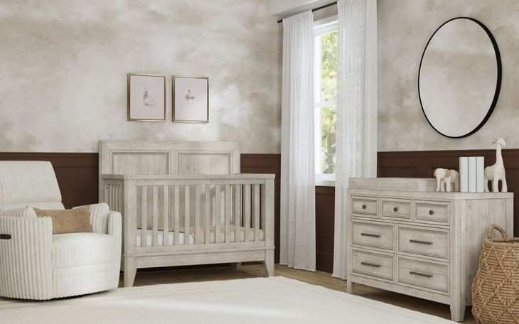 Carlson Washed Linen Convertible Crib