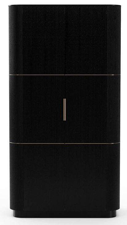 Love Dark Chocolate 2 Door Bar Cabinet with LED