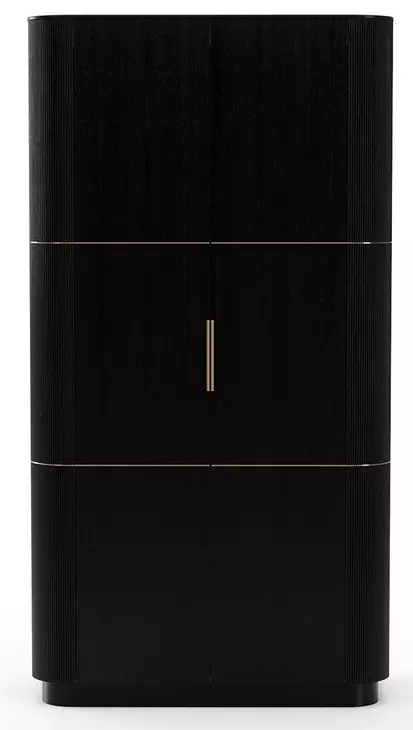 Love Dark Chocolate 2 Door Bar Cabinet with LED