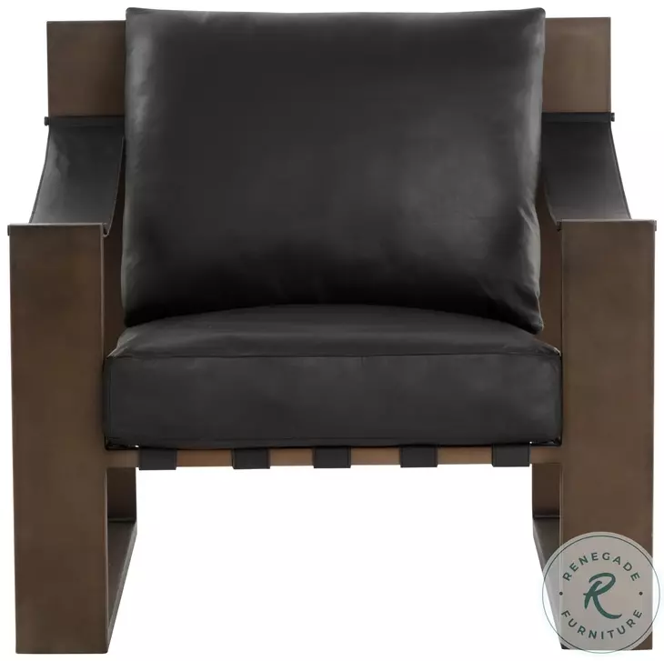 Berke Charcoal Black Lounge Chair