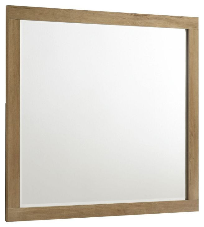 Vega Natural Oak Melamine Rectangular Dresser Mirror