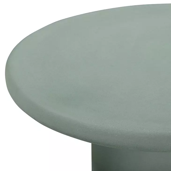 Jade Green Free Form Outdoor Concrete Top Nesting Coffee Table Set