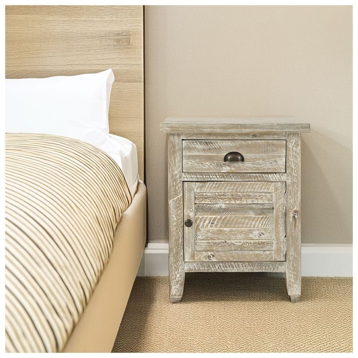 Artisans Craft Washed Grey Accent Table