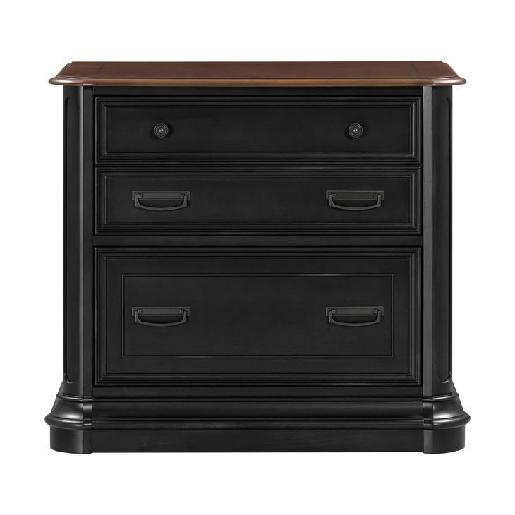 Roanoke Black File Cabinet