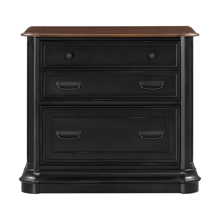 Roanoke Black File Cabinet