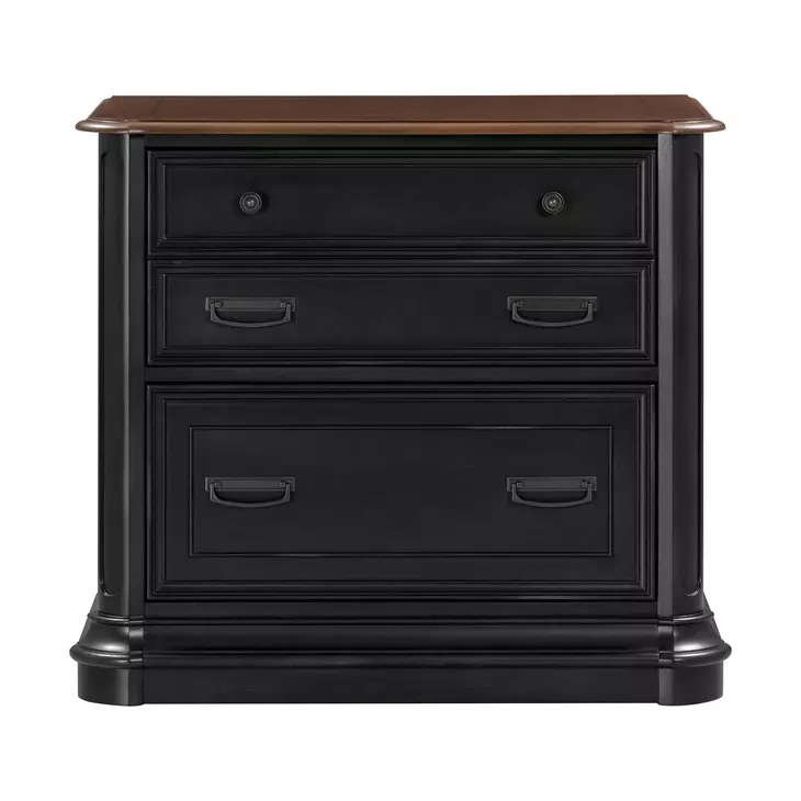 Roanoke Black File Cabinet