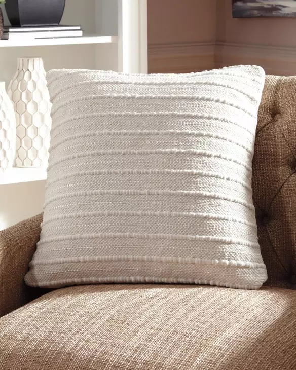 Theban White Accent Pillow