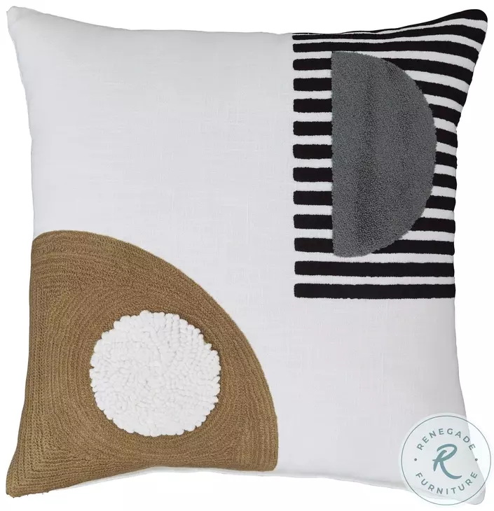 Longsum Black White And Honey Pillow Set of 4
