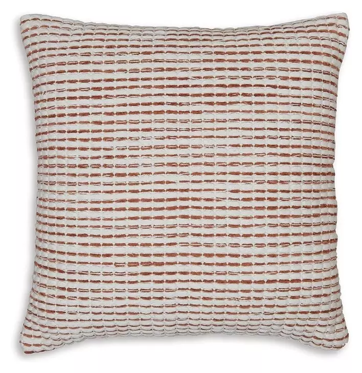 Nashlin White and Red Accent Pillow