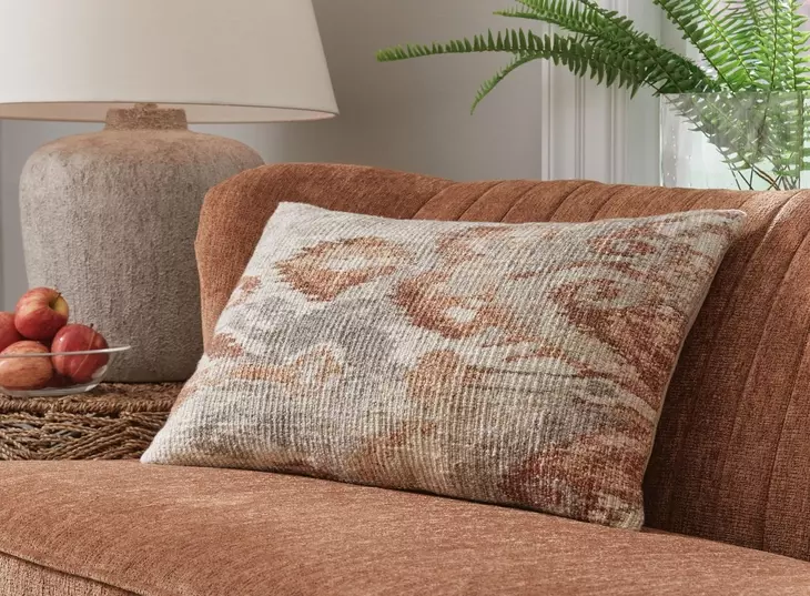 Aprover Gray and Red Accent Pillow