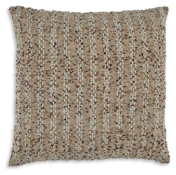 Vorlane Brown and White Accent Pillow