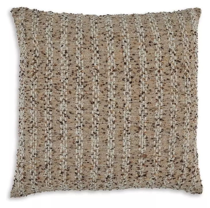 Vorlane Brown and White Accent Pillow
