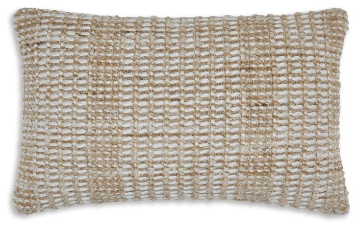 Hathby Brown and White Accent Pillow