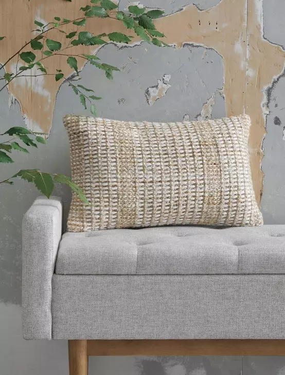 Hathby Brown and White Accent Pillow