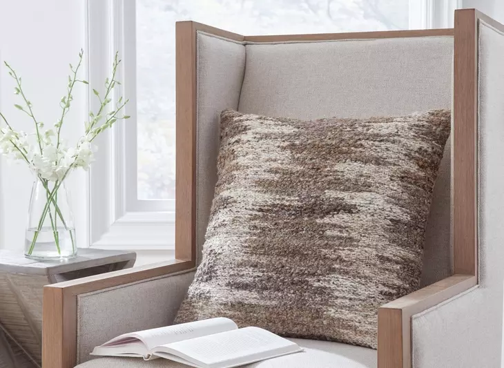 Nealton Brown and White Accent Pillow