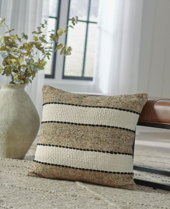 Rueford Brown and Beige Accent Pillow