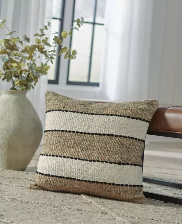 Rueford Brown and Beige Accent Pillow