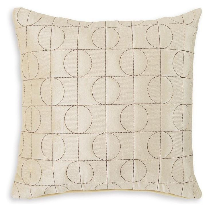 Kydner Beige Accent Pillow