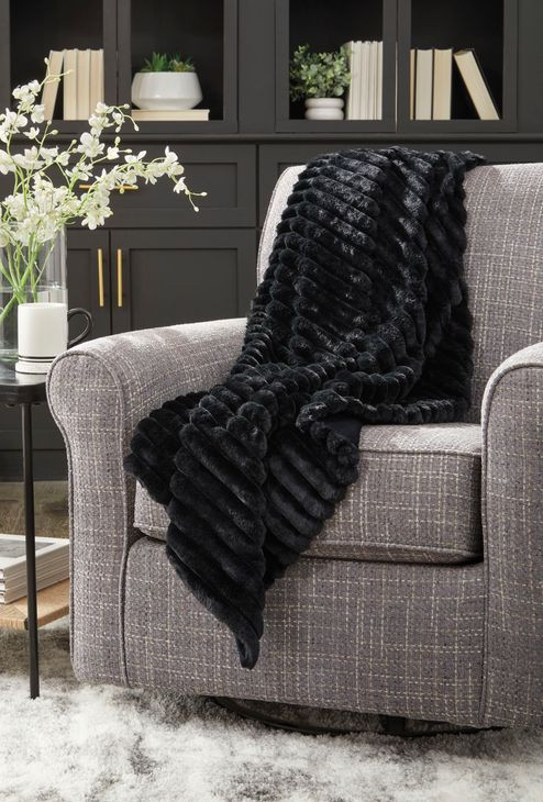 Alsonwell Black Throw Set of 3