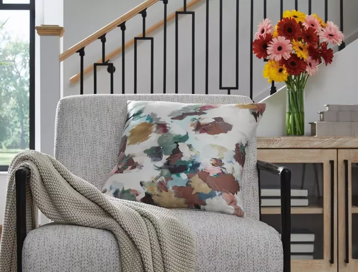 Herston Green and Brown Accent Pillow