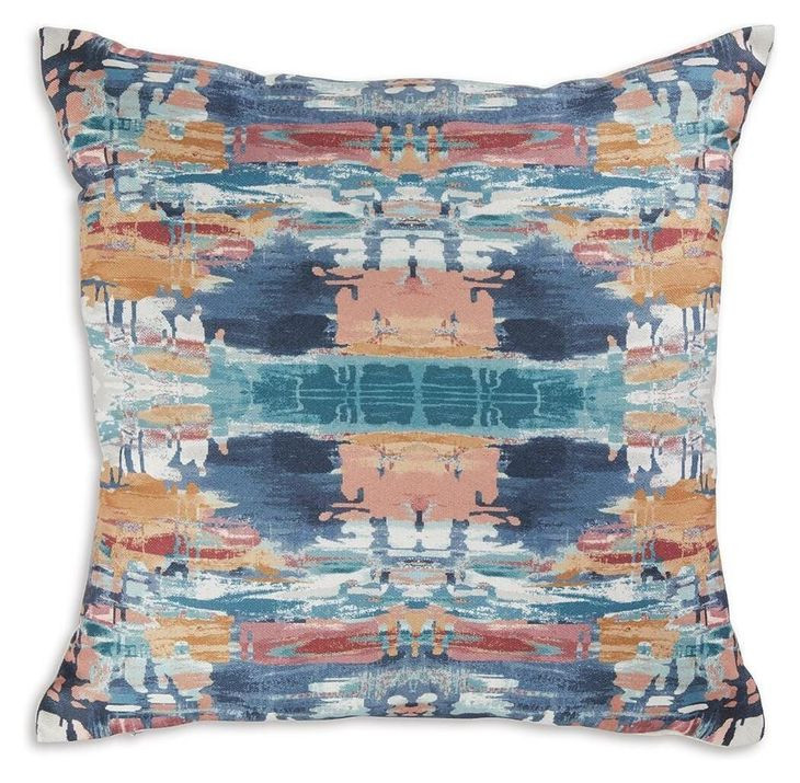 Kennick Blue and White Accent Pillow