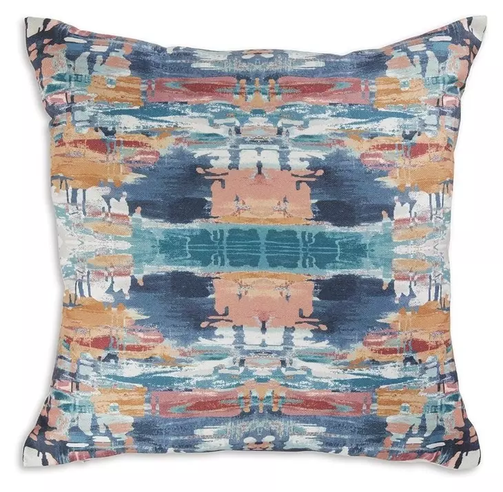 Kennick Blue and White Accent Pillow