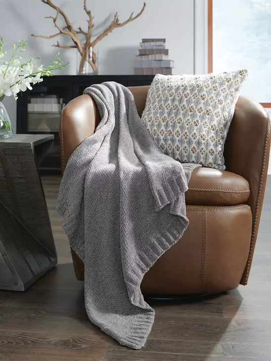 Anawood Gray Throw