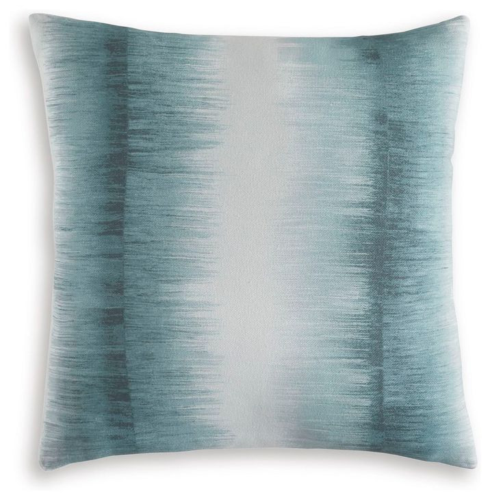 Elonwich Teal and White Accent Pillow