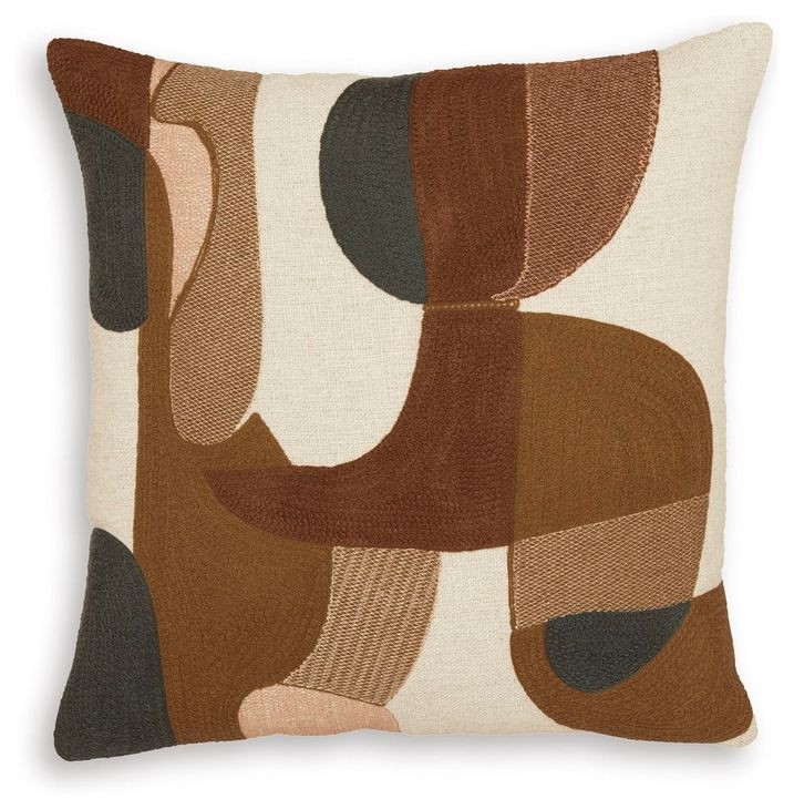 Hallam Sienna and Charcoal Accent Pillow Set of 4