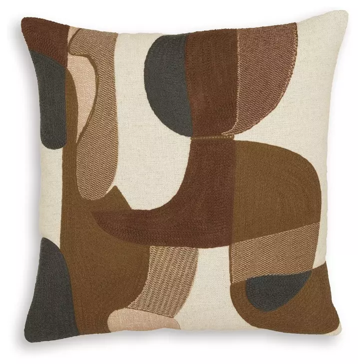 Hallam Sienna and Charcoal Accent Pillow Set of 4