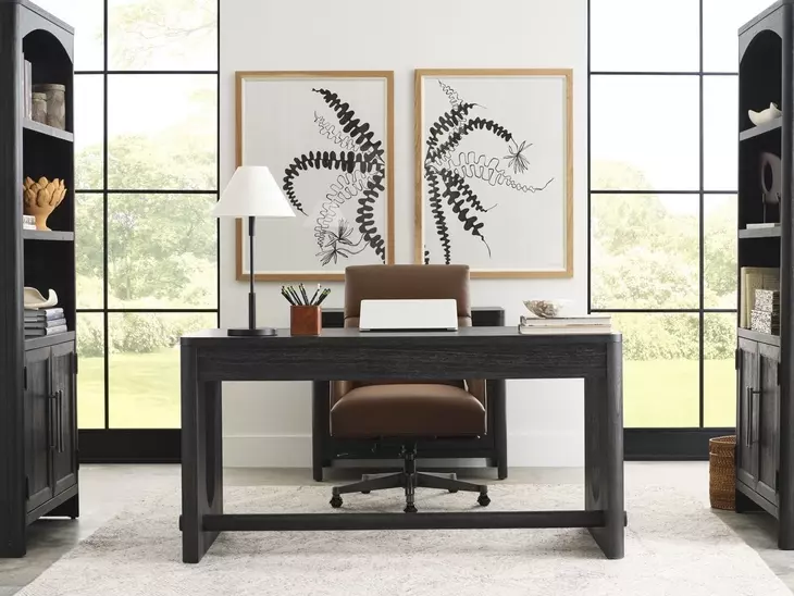 Skylar Ardent Chestnut Leather Upholstered Executive Chair
