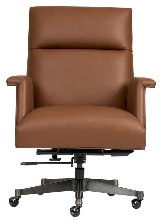 Skylar Ardent Chestnut Leather Upholstered Executive Chair
