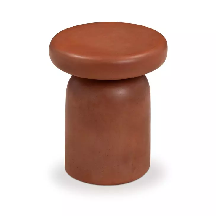 Lydia Red Outdoor Round Side Table