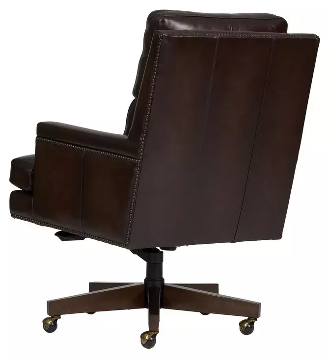 Admiral Mystic Bourbon Leather Upholstered Executive Chair