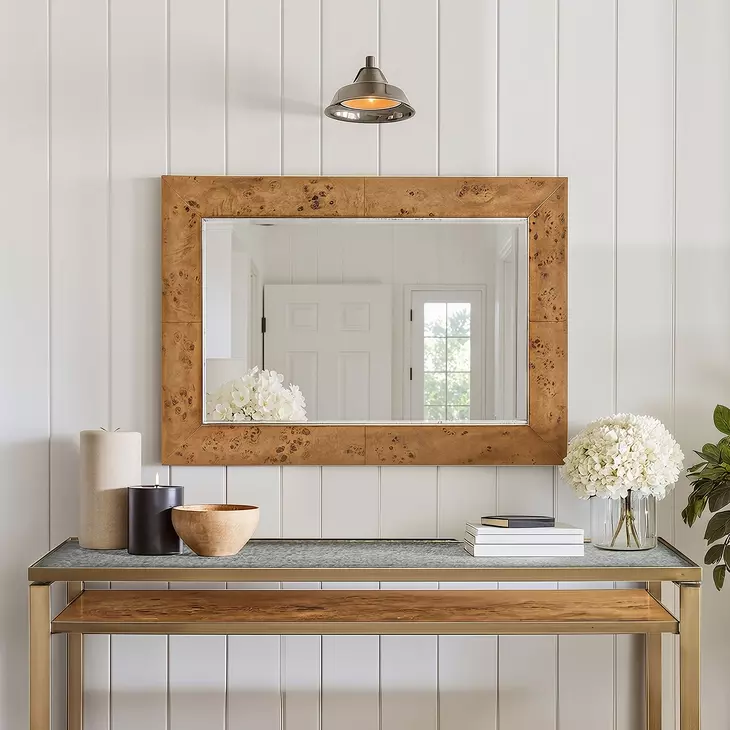 Mirat Brown Rectangular Wall Mirror