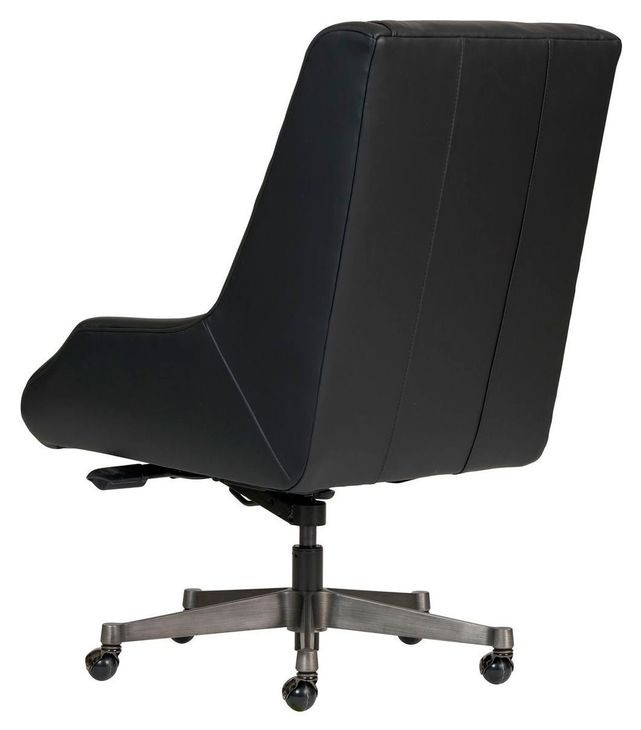 Cameron Ardent Onyx Leather Upholstered Executive Chair