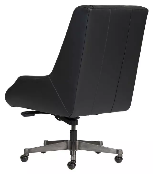 Cameron Ardent Onyx Leather Upholstered Executive Chair