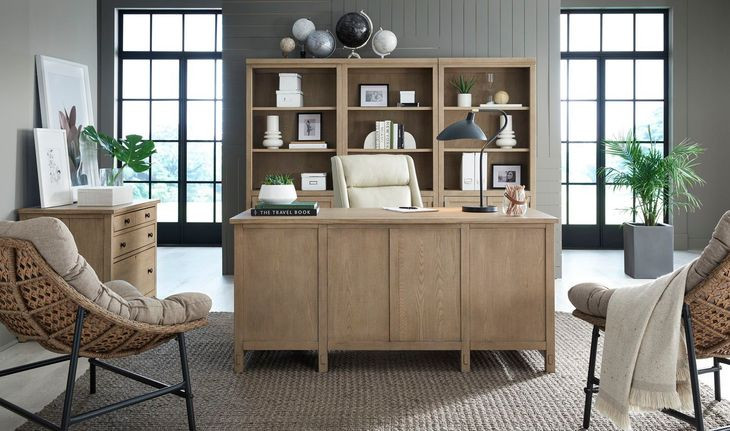 Cameron Luxe Ecru Leather Upholstered Executive Chair